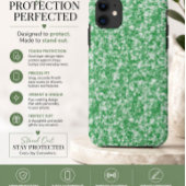 Étui iPhone abstrait vert moderne