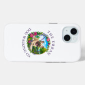 Étui iPhone Accessoire Promeneur de Chien Bouledog (Verso (horizontal))