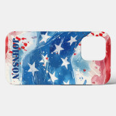 Étui iPhone Amérique Militaire Patriotique USA (Verso (horizontal))