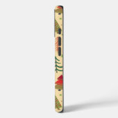 Étui iPhone arbre de Noël festif (Verso / Gauche)