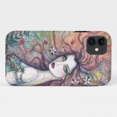 Étui iPhone Art Fantastique Fée Déesse des Fleurs (Dos (Horizontal))