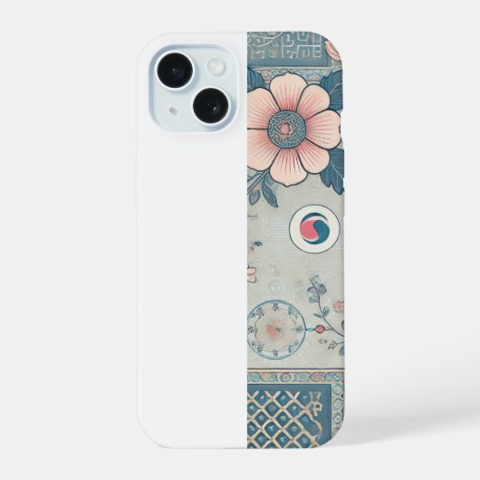 Étui iPhone Art Floral Coréen (Verso)