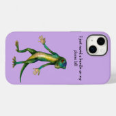 Étui iPhone Art Lizard Drôle iPhone 14 Plus (Verso (horizontal))