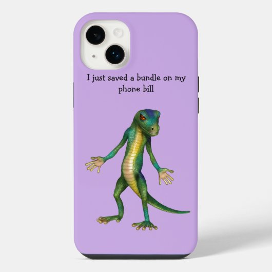 Étui iPhone Art Lizard Drôle iPhone 14 Plus (Verso)