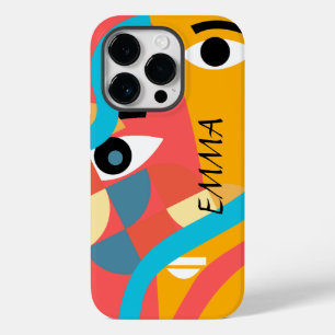 Étui iPhone Art Visage Couleur Vivide Abstraite