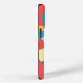 Étui iPhone Art Visage Couleur Vivide Abstraite (Verso / Droite)