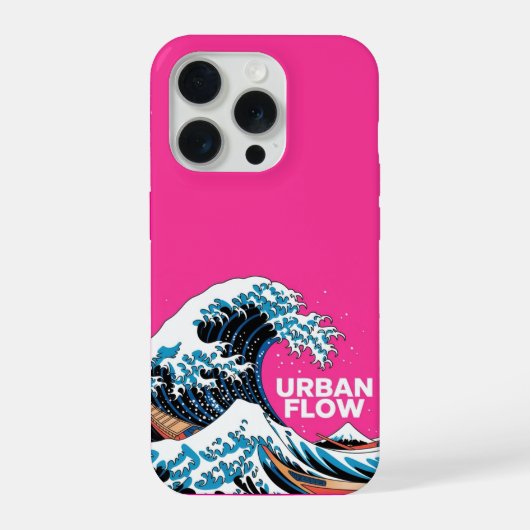 Étui iPhone Art Wave Japonais Moderne - Aesthe Ros (Verso)