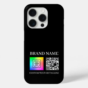 Étui iphone avec code QR personnalisé et logo d'en