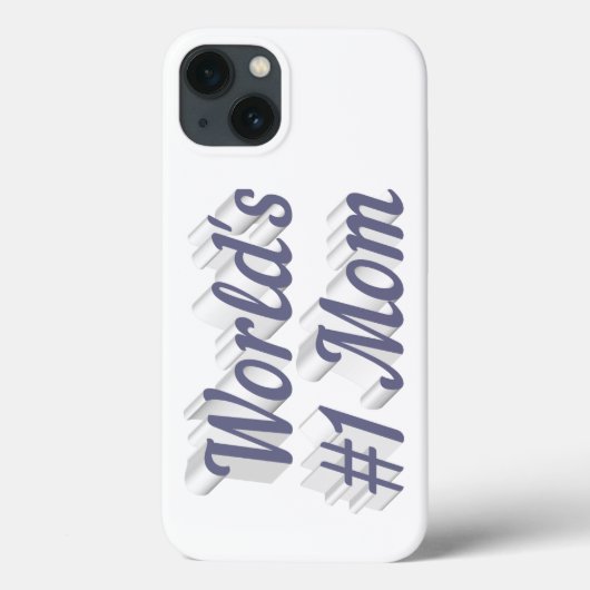 Étui iPhone avec texte gris Maman (Verso)