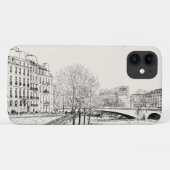 Étui iPhone avec un dessin à main très cool (Dos (Horizontal))
