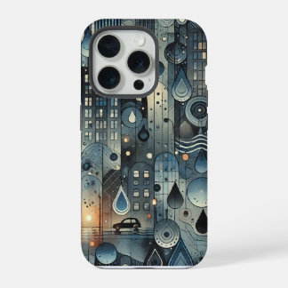 Étui iPhone avec une ambiance de ville pluvieuse