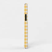 Étui iPhone Bee Gingham Jaune Pun Golf (Dos/Droite)