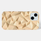 Étui iPhone Beige Design Minimaliste 3D (Verso (horizontal))