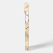 Étui iPhone Beige Design Minimaliste 3D (Verso / Gauche)