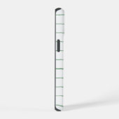 Étui iPhone blanc et vert strié (Côté droit)