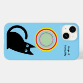 Étui iPhone bleu clair Anneaux de Tranquillité (Verso (horizontal))