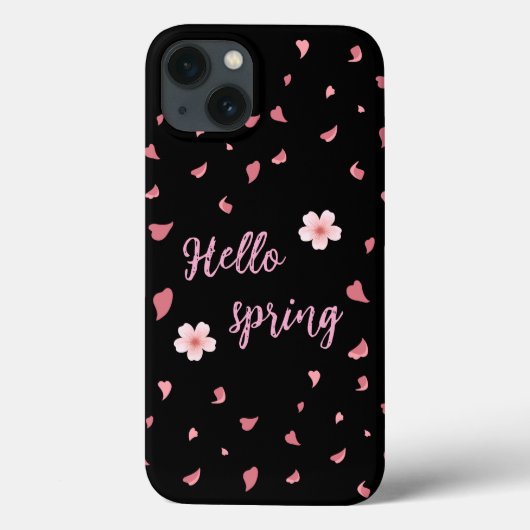 Étui iPhone Bonjour Printemps (Verso)