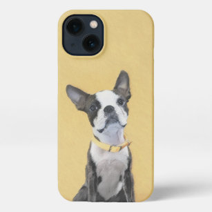 Etui iPhone 13 Boston Terrier Peinture - Cute Original Chien Art