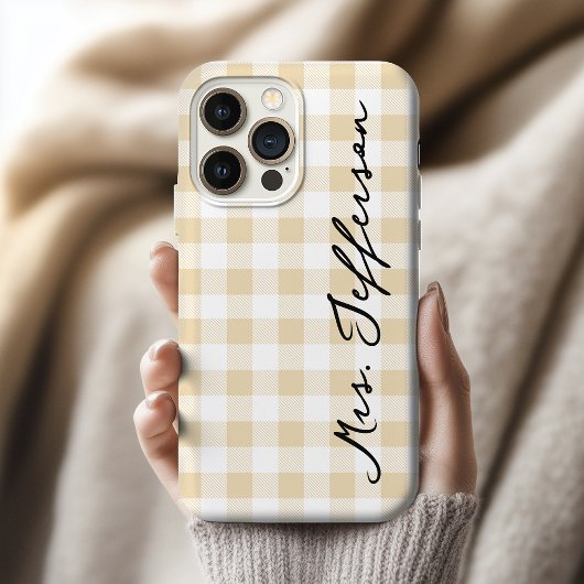 Étui iPhone Cadeau de Remise des Diplômes à Plaid
