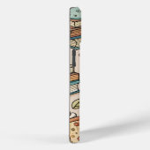Étui iPhone Café Livresque – Esthétique de Lecteur (Verso / Droite)