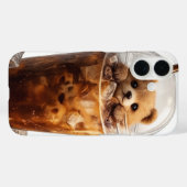 Étui iPhone Café Ourson Mignon | Animal Esthétique (Verso (horizontal))