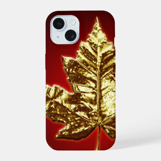Étui iPhone Canada Cool Or Étui Feuille d'érable C (Verso)