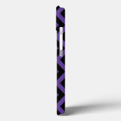 Étui iPhone Case-Mate à motif diamant violet et no (Verso / Gauche)
