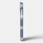 Étui iPhone Case-Mate à quatre feuilles bleu-gris (Verso / Gauche)