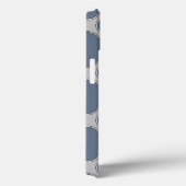 Étui iPhone Case-Mate à quatre feuilles bleu-gris (Verso / Droite)
