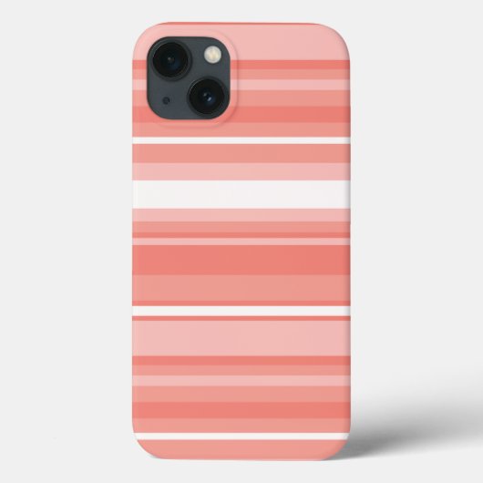 Étui iPhone Case-Mate à rayures corail (Verso)