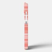 Étui iPhone Case-Mate à rayures corail (Verso / Gauche)