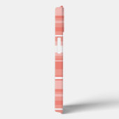 Étui iPhone Case-Mate à rayures corail (Verso / Droite)