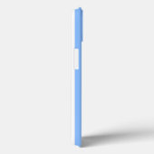 Étui iPhone Case-Mate à rayures de bonbons bleues  (Verso / Droite)