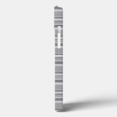 Étui iPhone Case-Mate à rayures grises (Verso / Gauche)