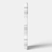 Étui iPhone Case-Mate à rayures grises claires (Verso / Droite)