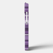 Étui iPhone Case-Mate à rayures lavande (Verso / Gauche)