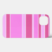 Étui iPhone Case-Mate à rayures roses (Verso (horizontal))