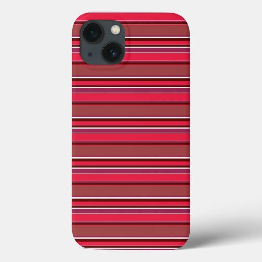 Étui iPhone Case-Mate à rayures rouges (Verso)