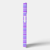 Étui iPhone Case-Mate à rayures violettes (Verso / Droite)
