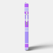 Étui iPhone Case-Mate à rayures violettes (Verso / Gauche)