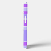 Étui iPhone Case-Mate à rayures violettes (Verso / Droite)