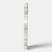 Étui iPhone Case-Mate avec des rayures vert pâle e (Verso / Droite)