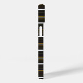 Étui iPhone Case-Mate avec jolies rayures noires e (Verso / Droite)