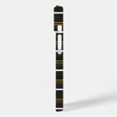 Étui iPhone Case-Mate avec jolies rayures noires e (Verso / Gauche)