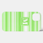 Étui iPhone Case-Mate avec monogramme et rayures v (Verso (horizontal))
