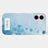 Étui iPhone Case-Mate Blue Circles & Trees (Verso (horizontal))