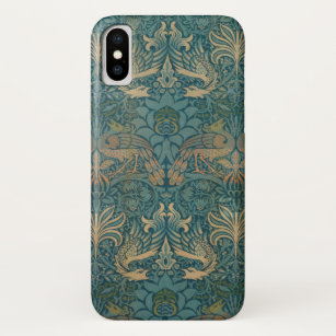 Etui iPhone Case-Mate Conception de paon de William Morris et de textile