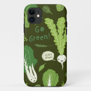 Etui iPhone Case-Mate Devenez écolo ! (Vert feuillu !) légume sain