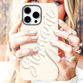 Étui iPhone Case-Mate écriture minimale ivoire mod