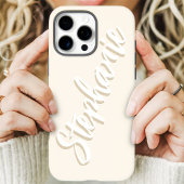 Étui iPhone Case-Mate écriture minimale ivoire mod